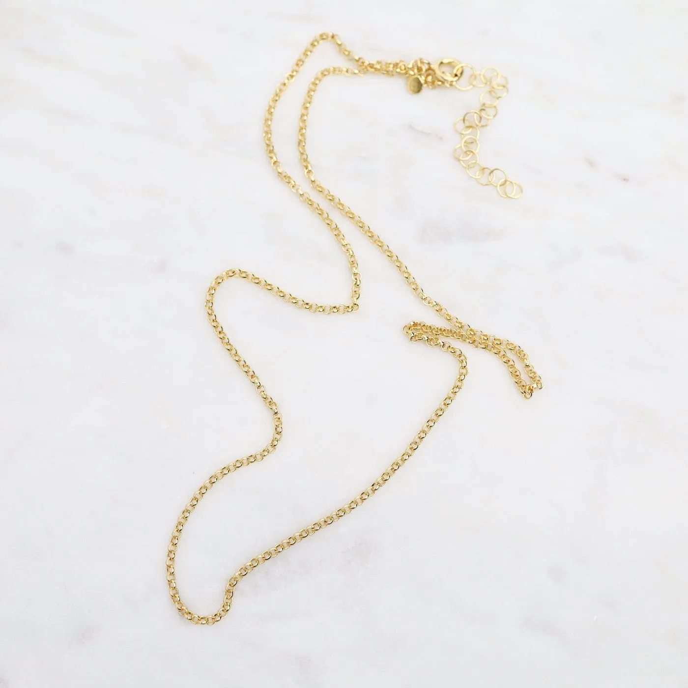 Gold Vermeil Fine Rolo Chain