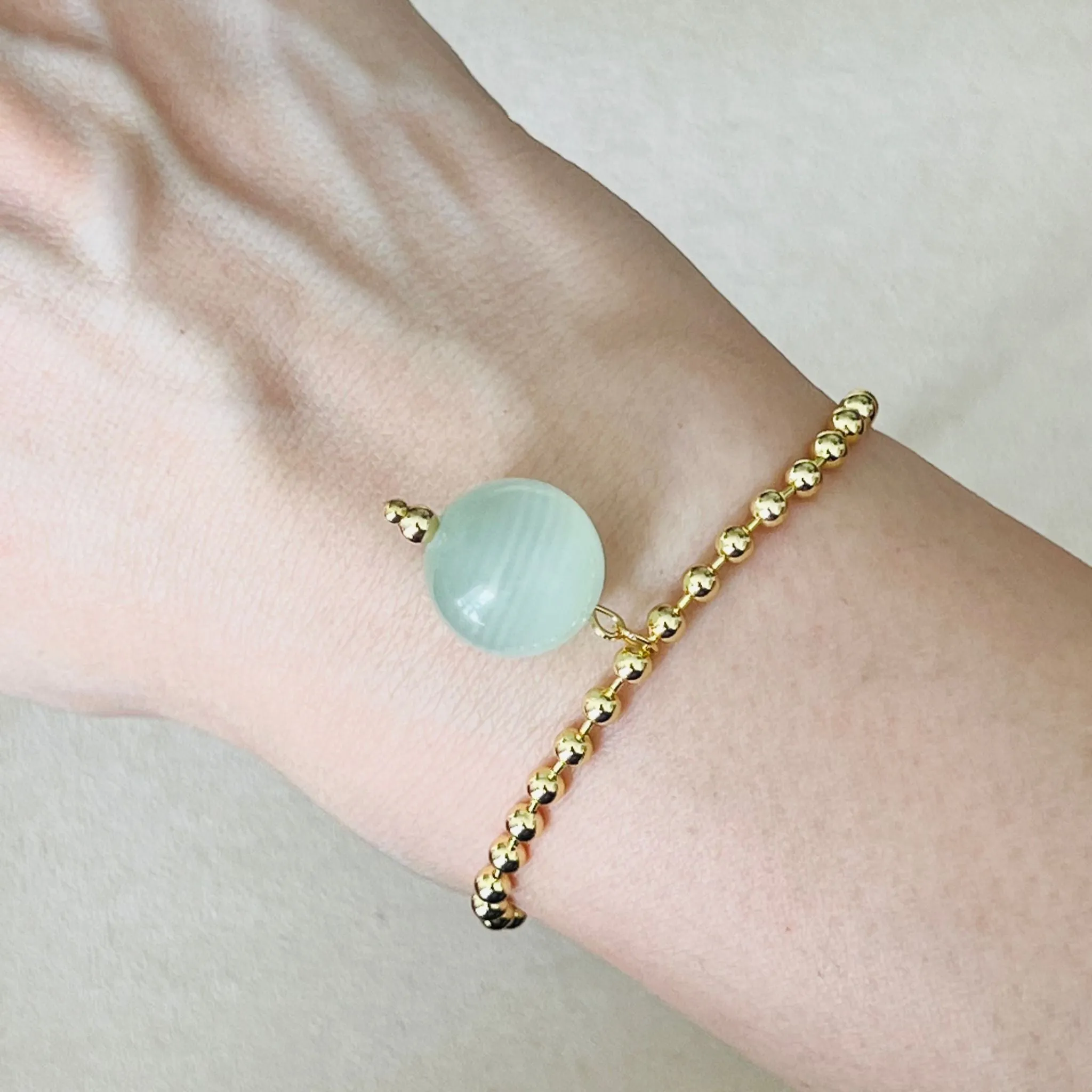 Green Calcite La Forma Bracelet