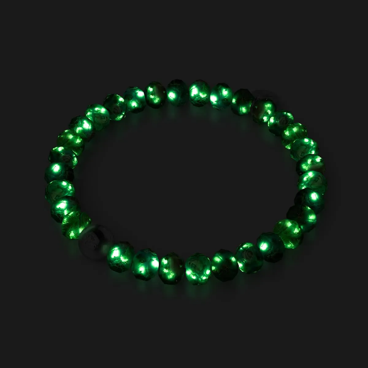 Green Zinnia | Firefly Glass Diamonds Bracelet