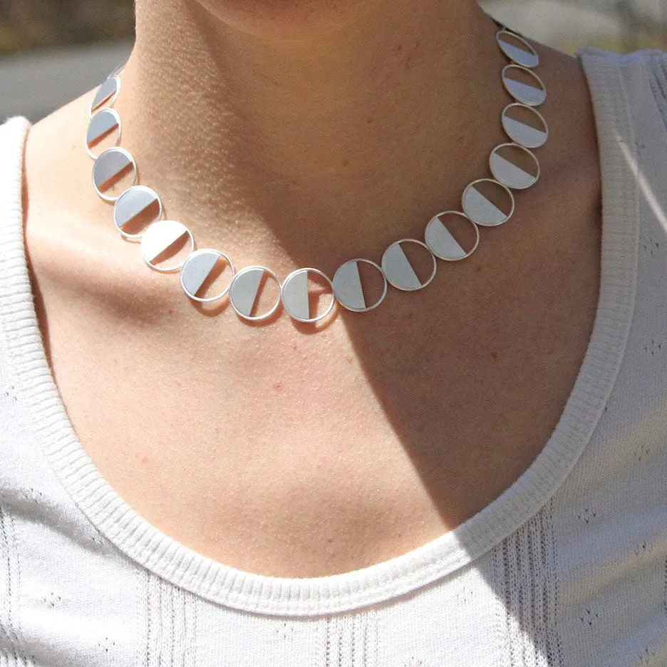 Half Moon Open Link Necklace