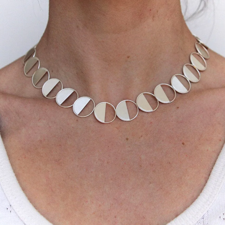 Half Moon Open Link Necklace