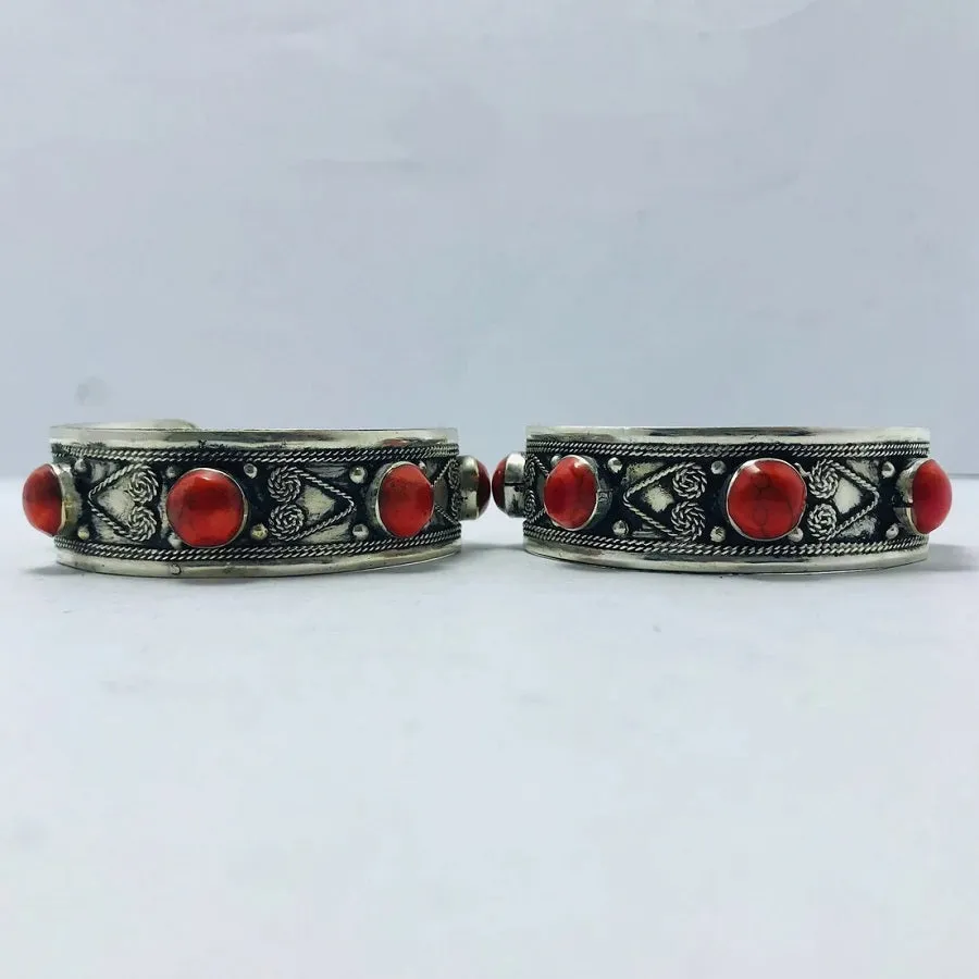 Handmade Tribal Statement Stones Bracelet