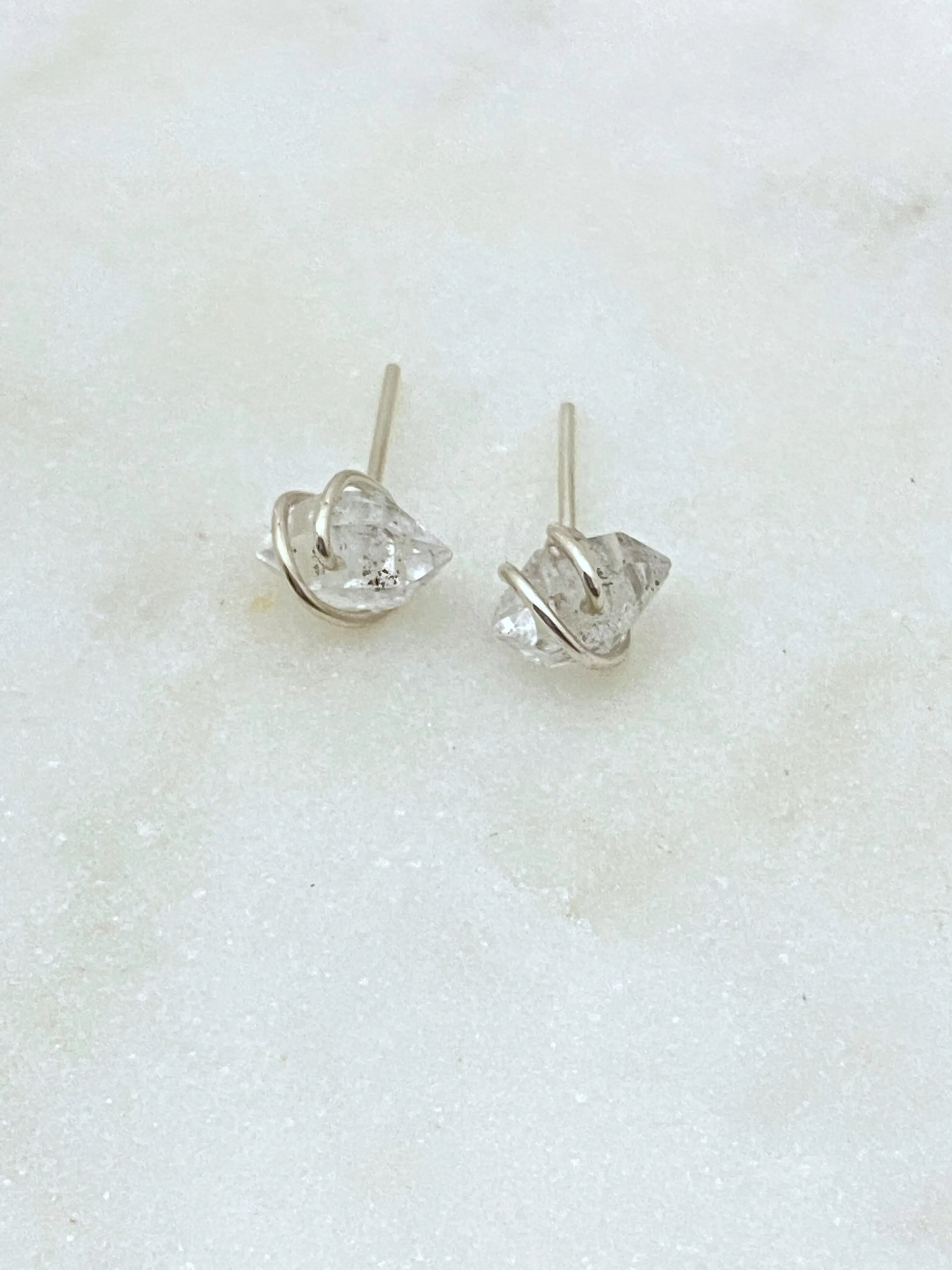 Herkimer Diamond Earring Studs