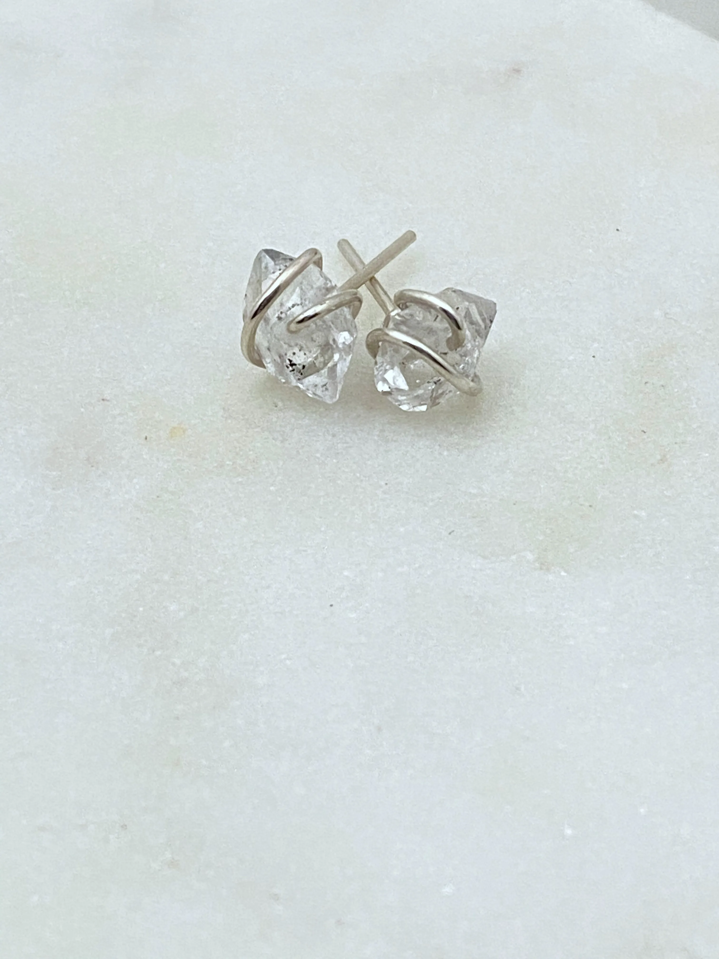 Herkimer Diamond Earring Studs