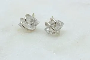 Herkimer Diamond Earring Studs