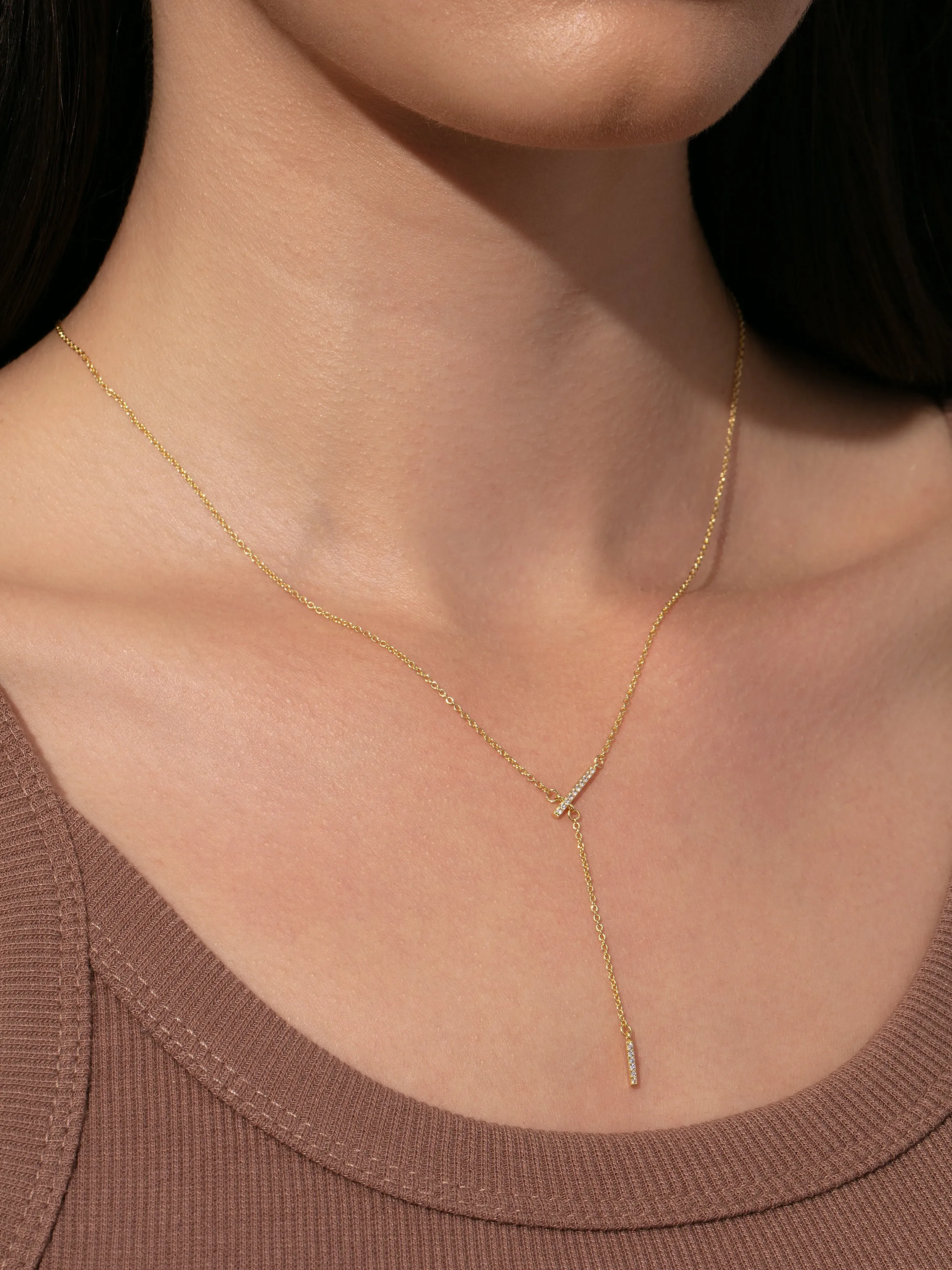 Imperfect Lariat Necklace