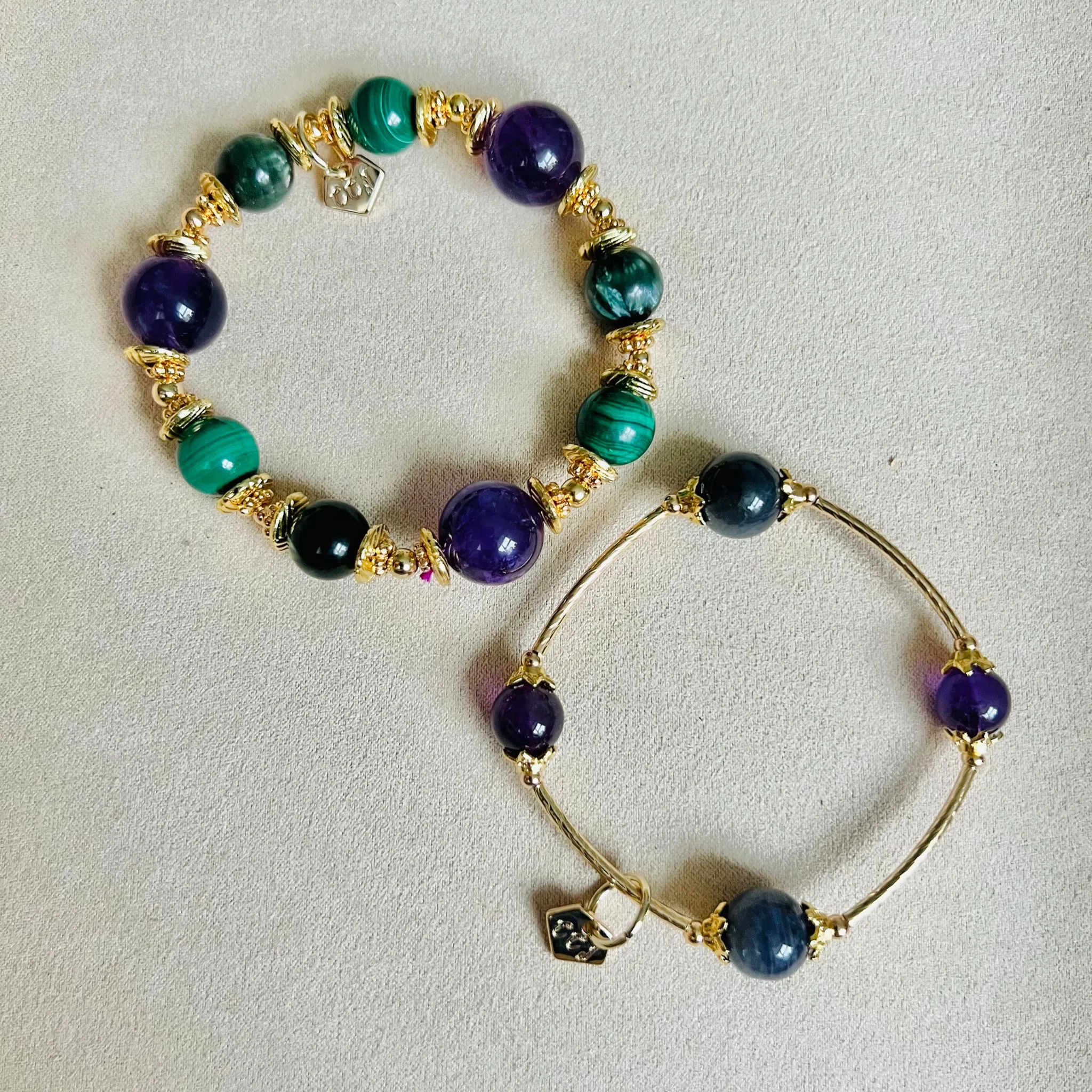 Iolite & Amethyst La Grace Bracelet