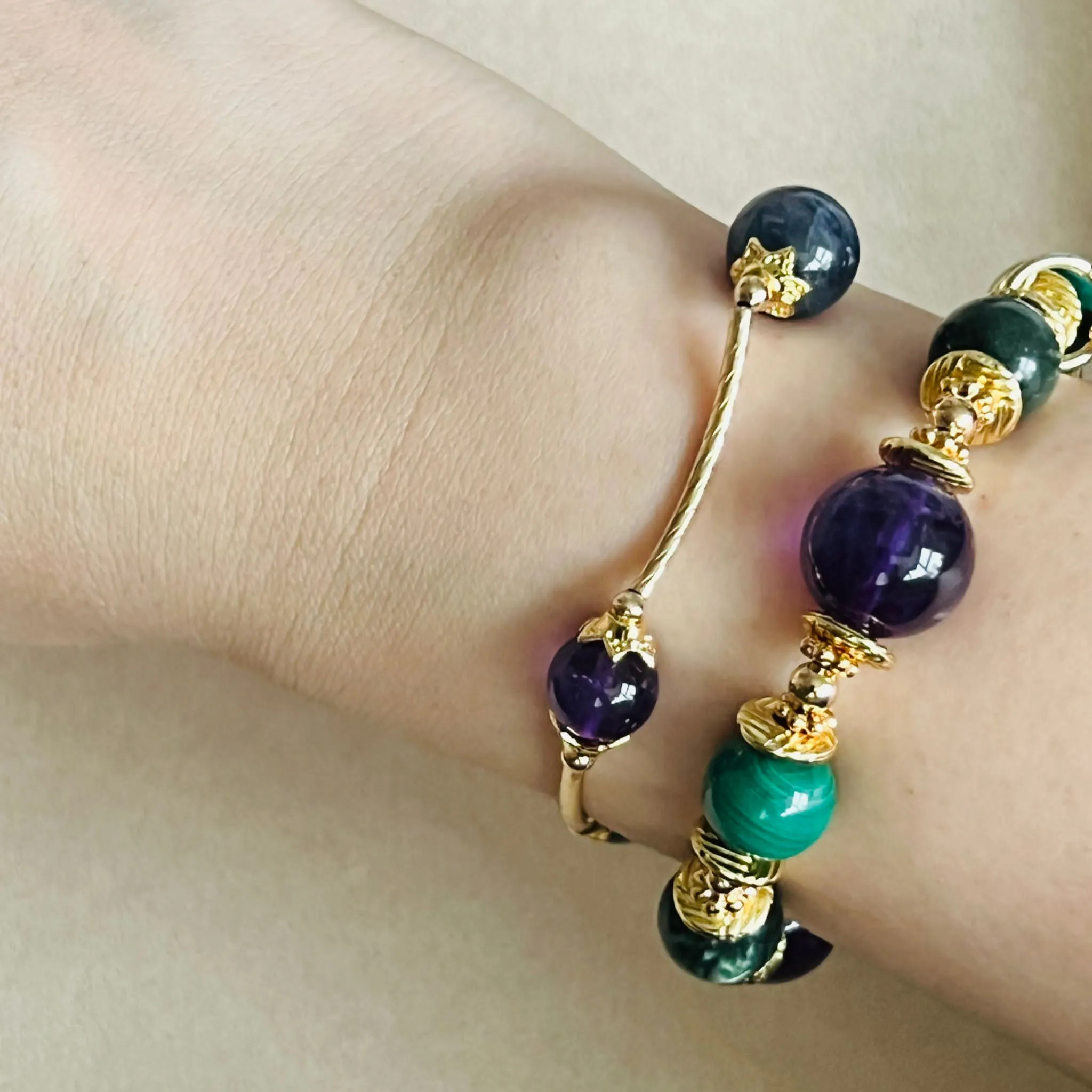 Iolite & Amethyst La Grace Bracelet