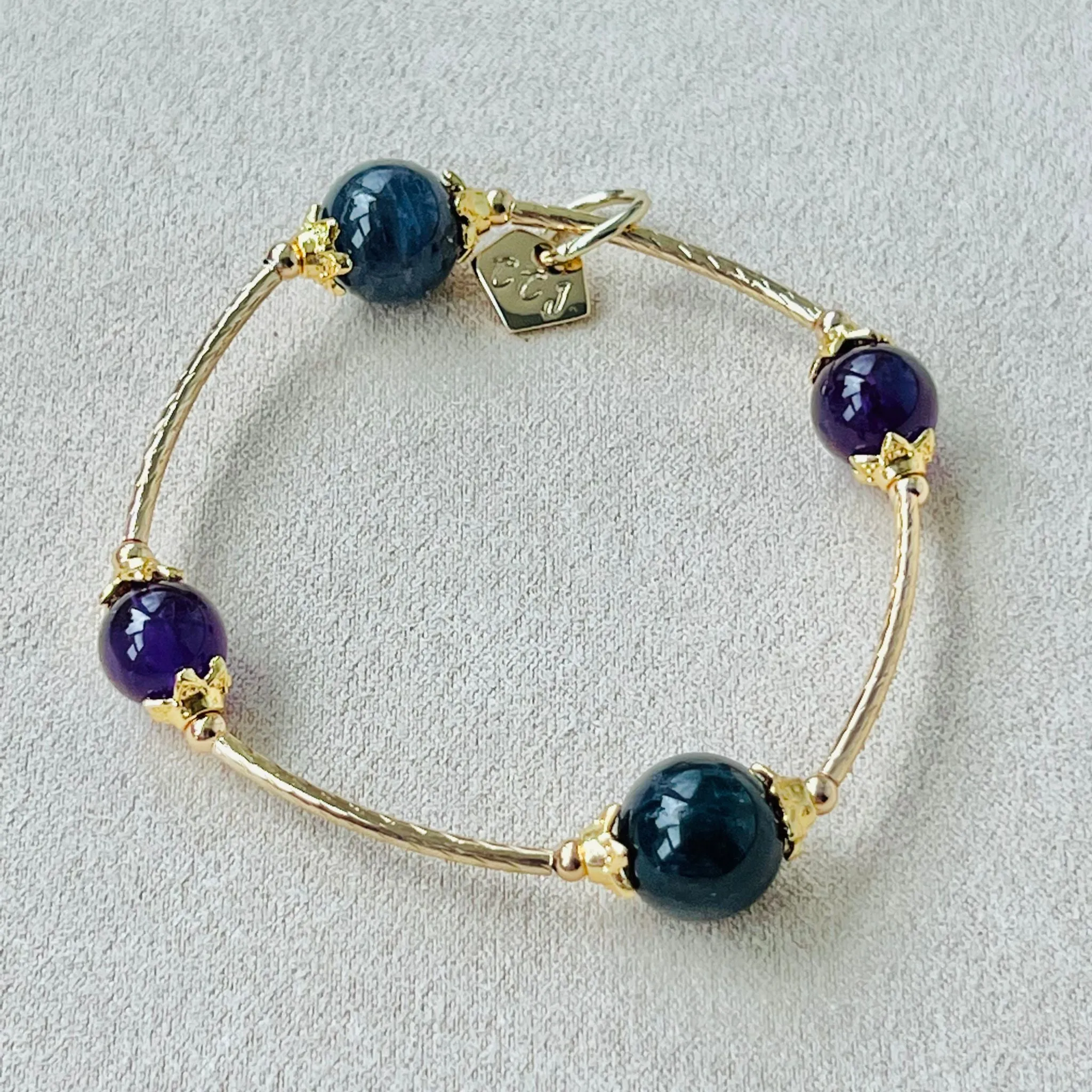 Iolite & Amethyst La Grace Bracelet