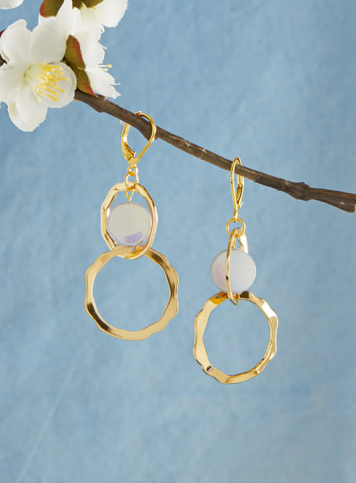 Iridescent Halo Jewelry Set - Gold