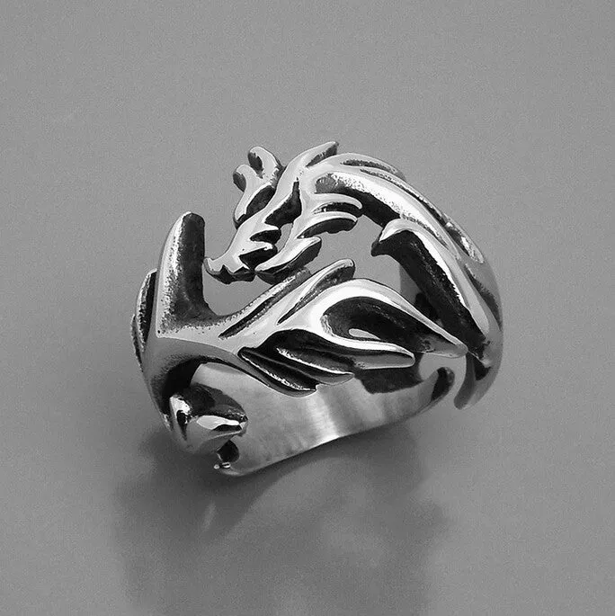 Jewelry Accessories Stainless Steel Ring Dragon Claw Shape Male Rings Cool Engagement Rings For Men Mens Rings