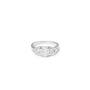 Katie Engagement Ring 18ct White Gold - Diamond