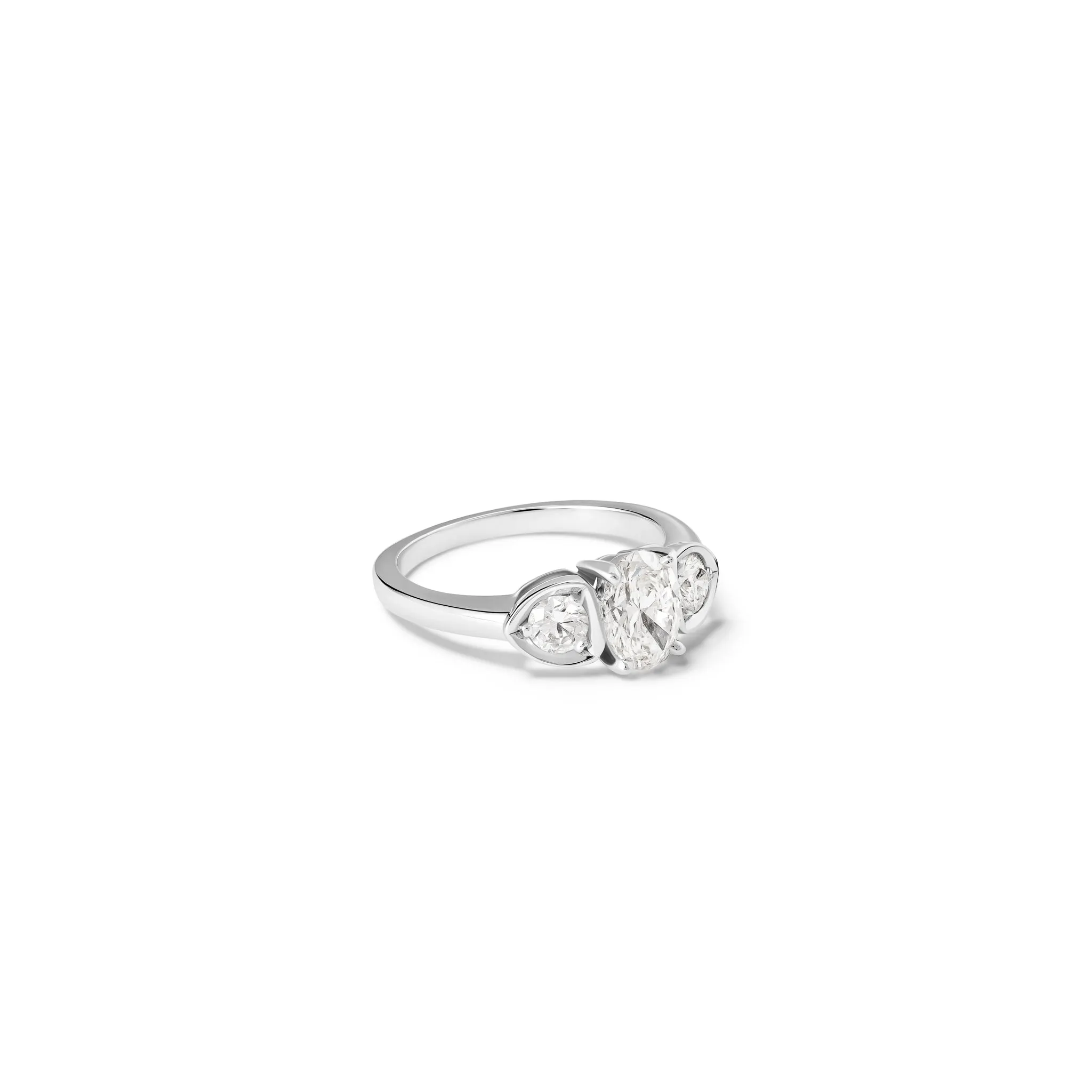 Katie Engagement Ring 18ct White Gold - Diamond