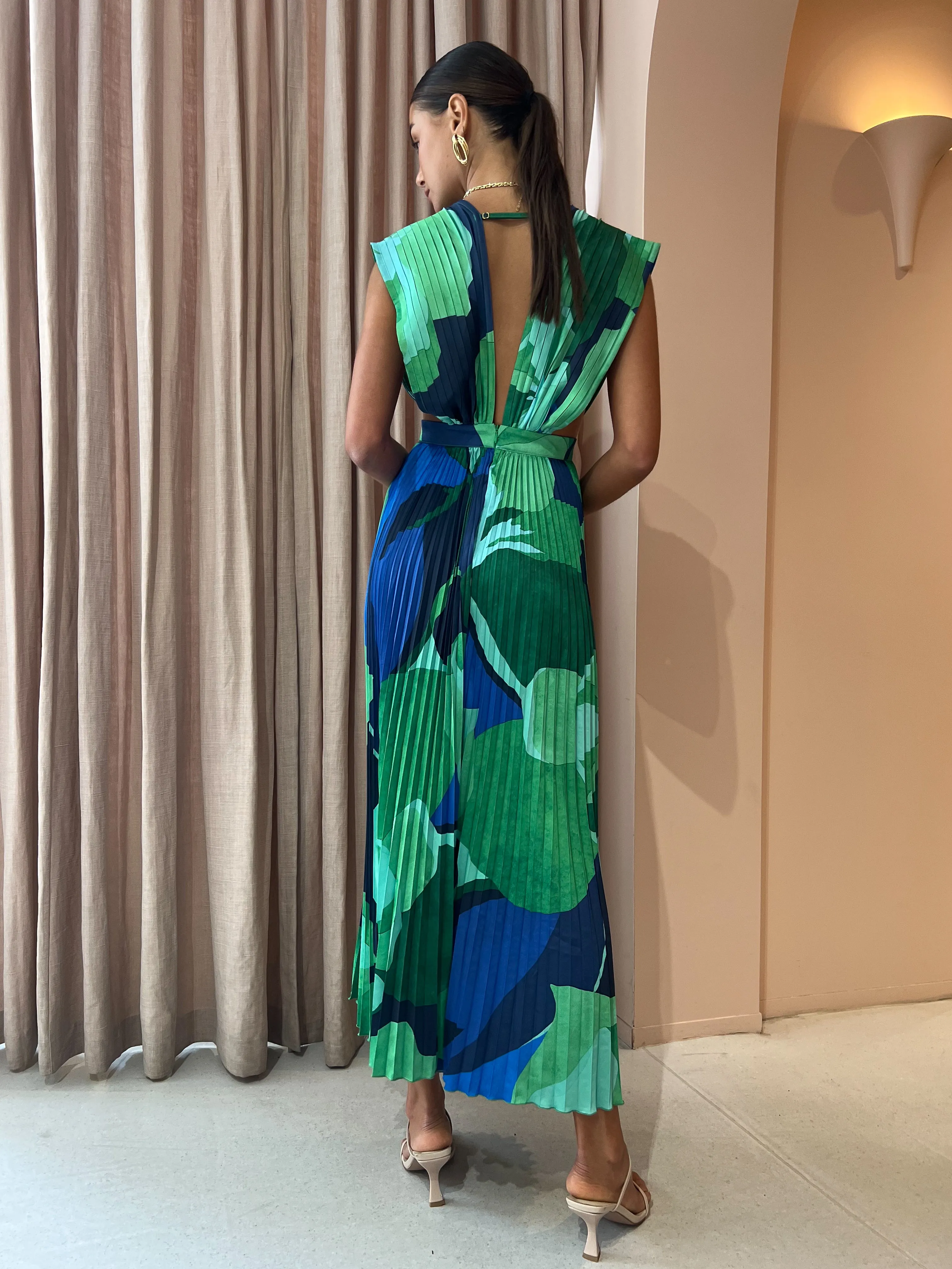 Lidee Gala Gown in Capri Blue/Green