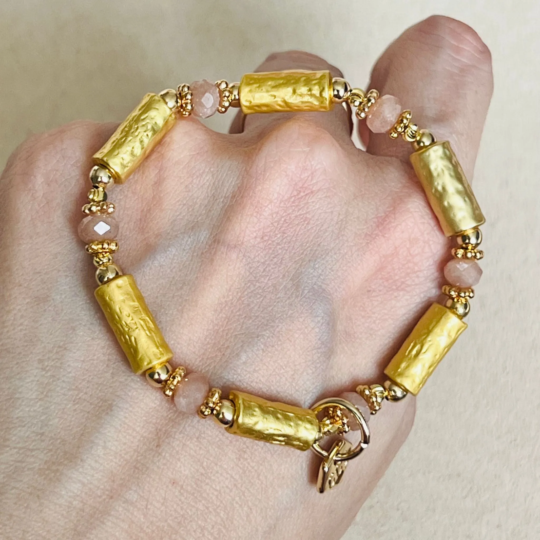 Lucky 6 Sunstone Bracelet