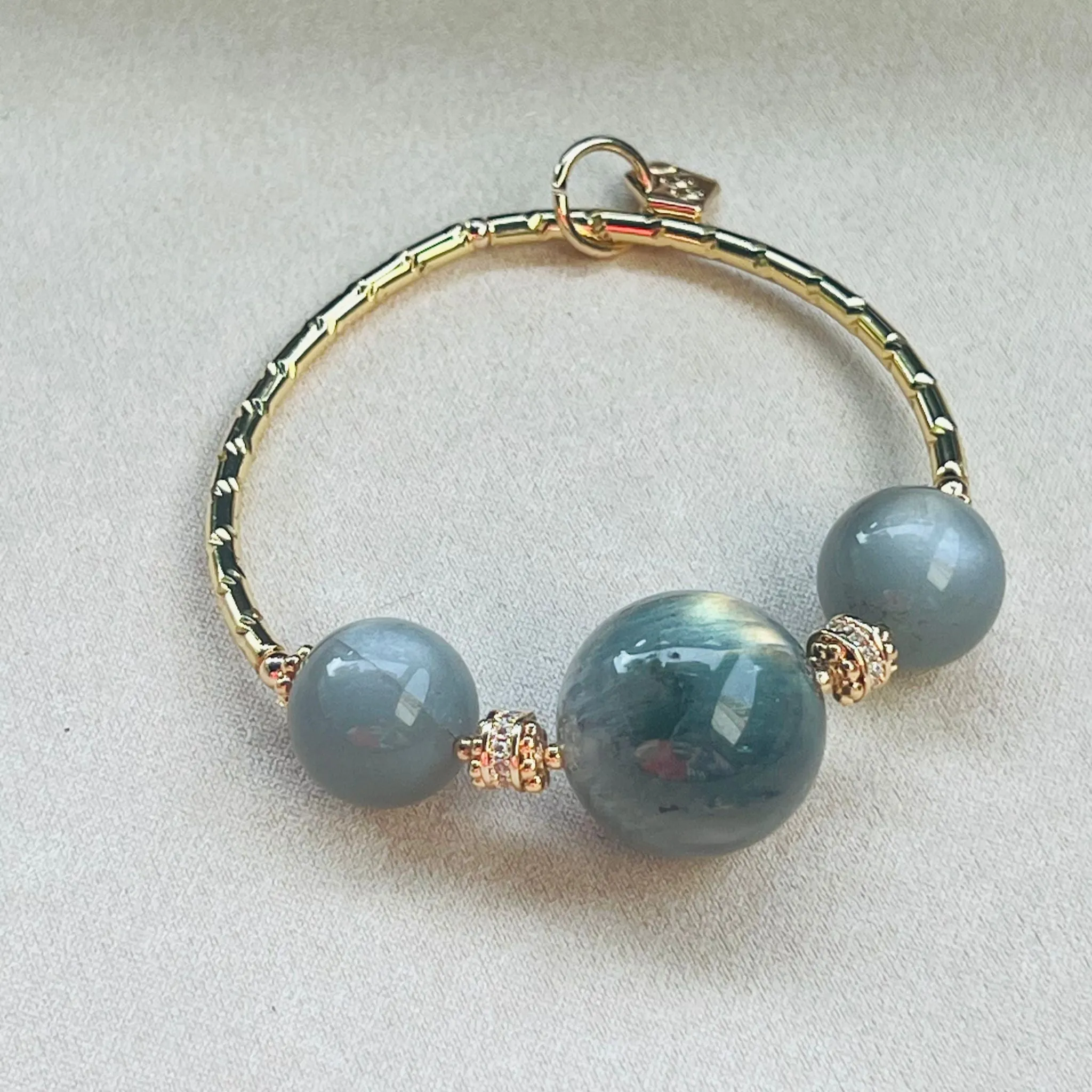 Magical Moonstone & Labradorite Diadem Bracelet