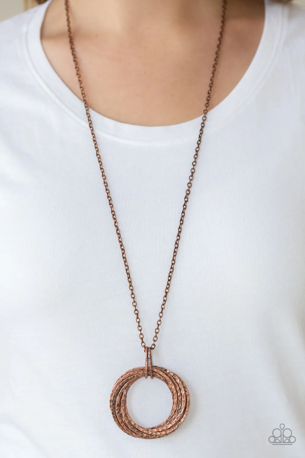 Metal Marathon - Copper Necklace - Paparazzi Accessories