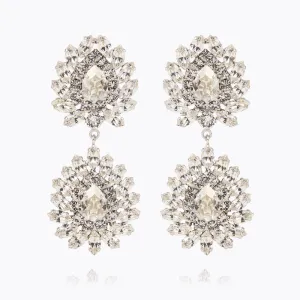 Milano Earrings / Crystal / Silvershade