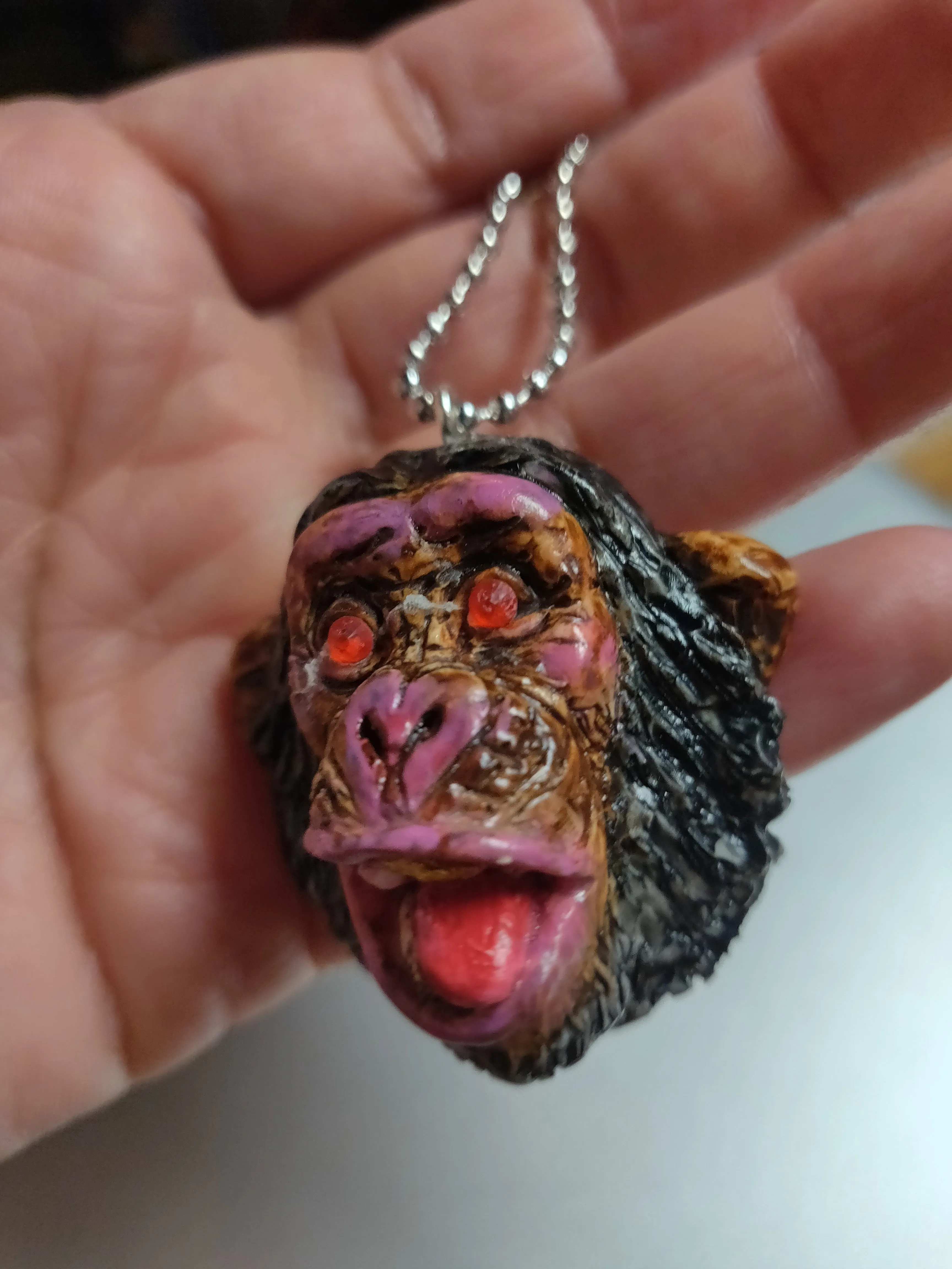 Monkey Hand-sculpted Necklaces