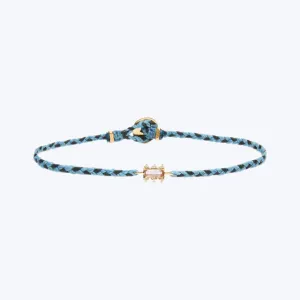 Mosaic Charm Signature Bracelet in Tropical Blue & Black