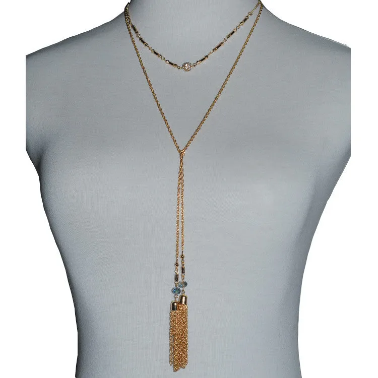 New Fashion Top Quality Simple Design Bohemia Long Chain Tassel Necklace For Women