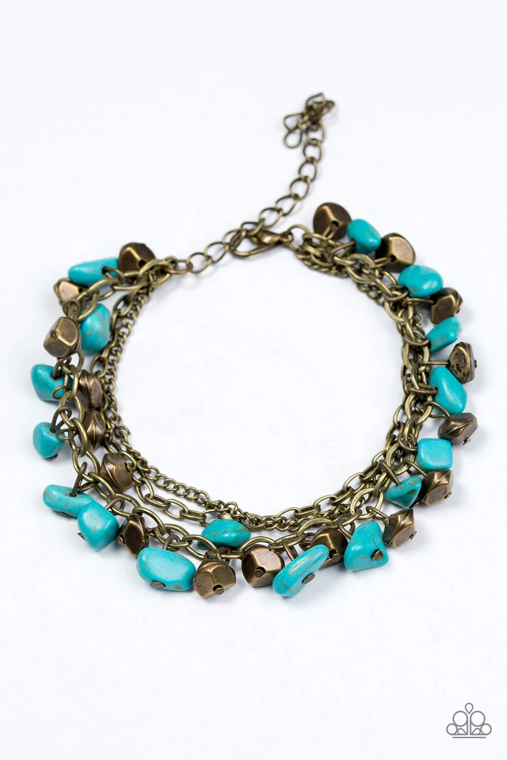 Open Door Jewelry - Colorful Cliffs - Brass Bracelet - Paparazzi Accessories