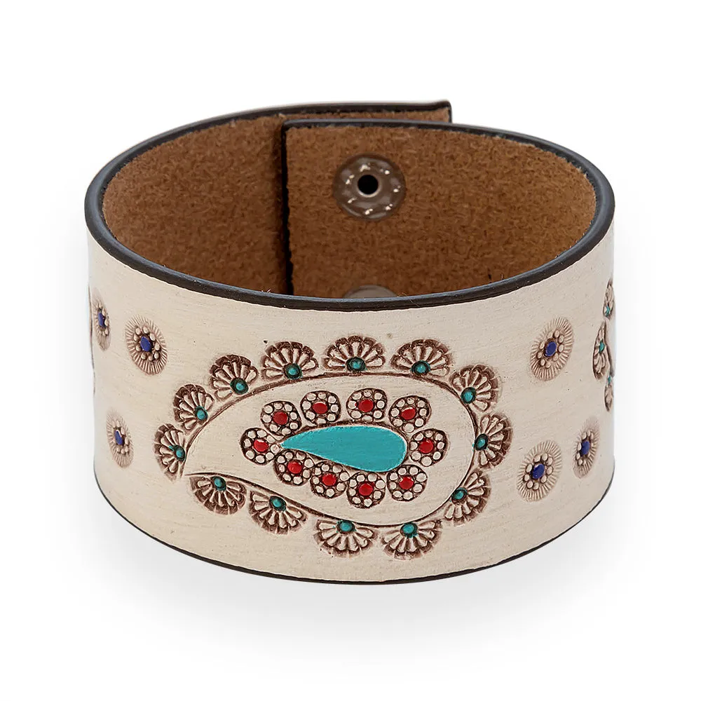 Paonne Leather Cuff Bracelet