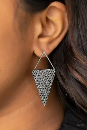 Paparazzi Earring ~ Have A Bite - Black