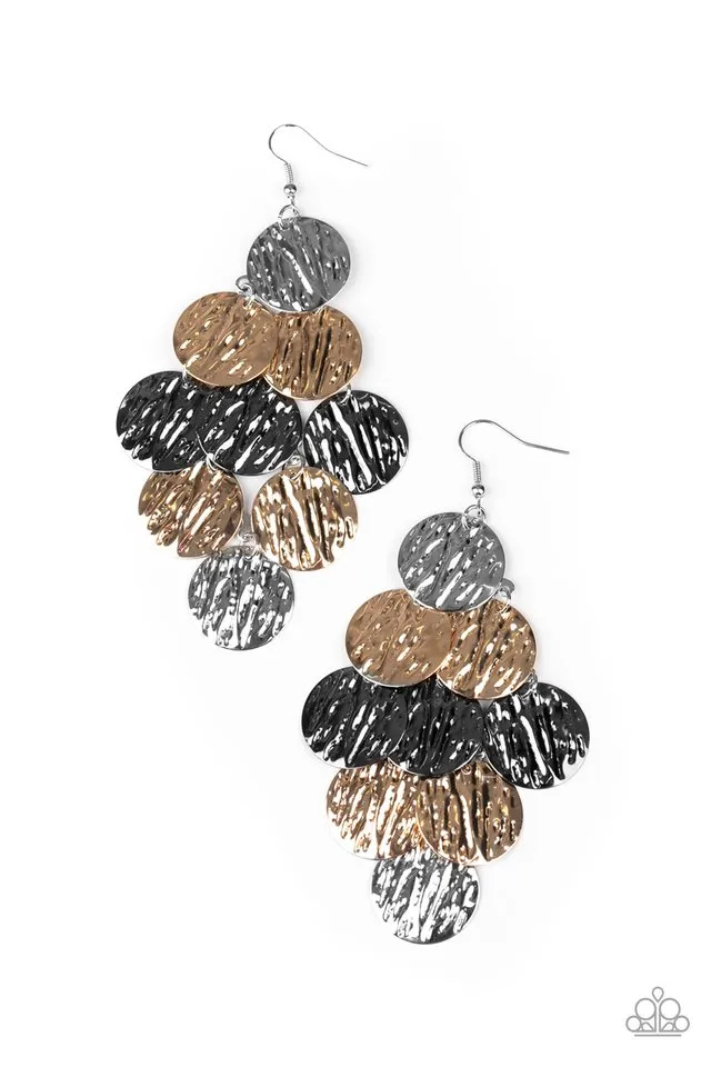 Paparazzi Earring ~ Uptown Edge  - Multi