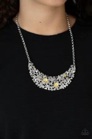 Paparazzi Necklace ~ Fabulously Fragmented - Yellow