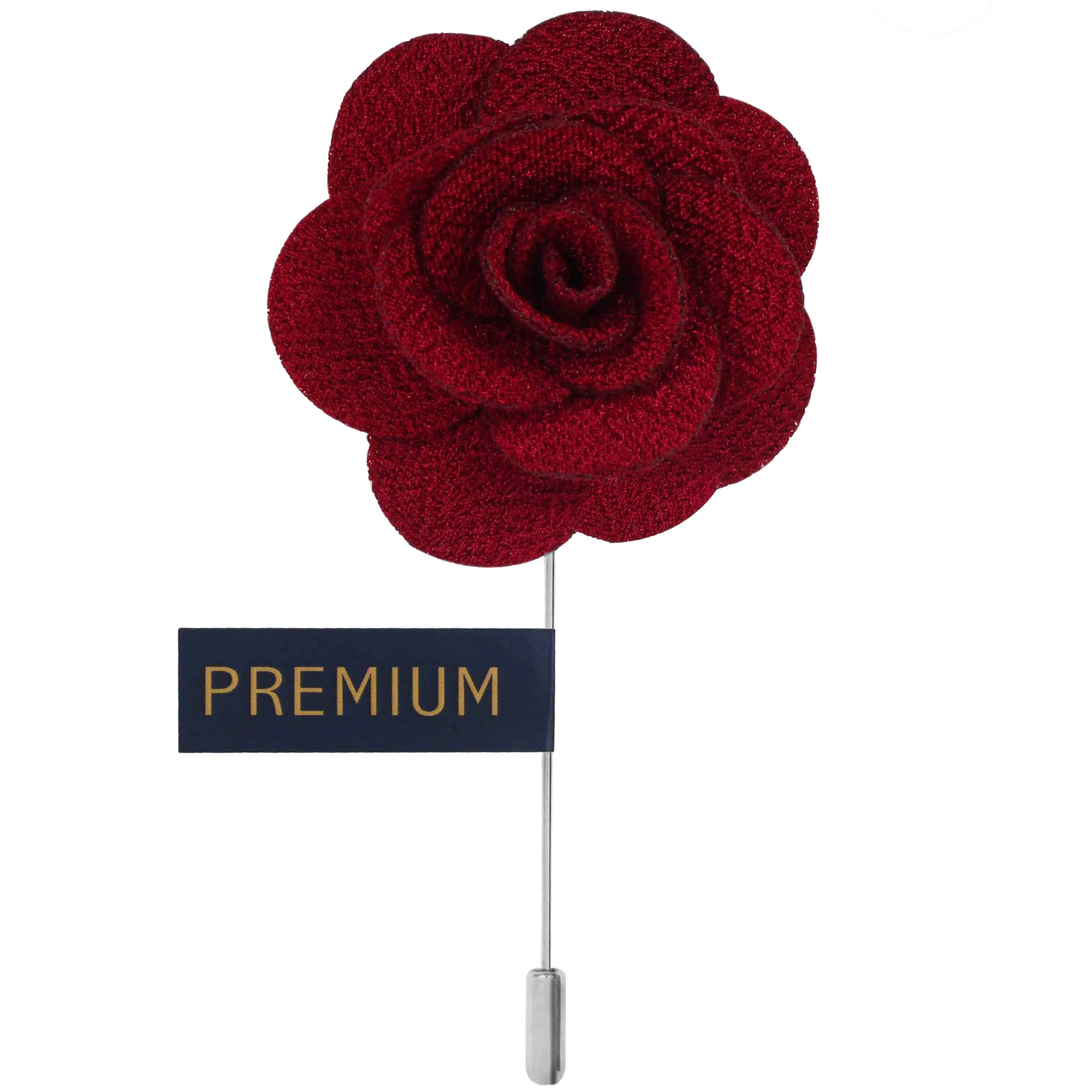 Peluche Brawny Delicacy Maroon Brooch Lapel Pin