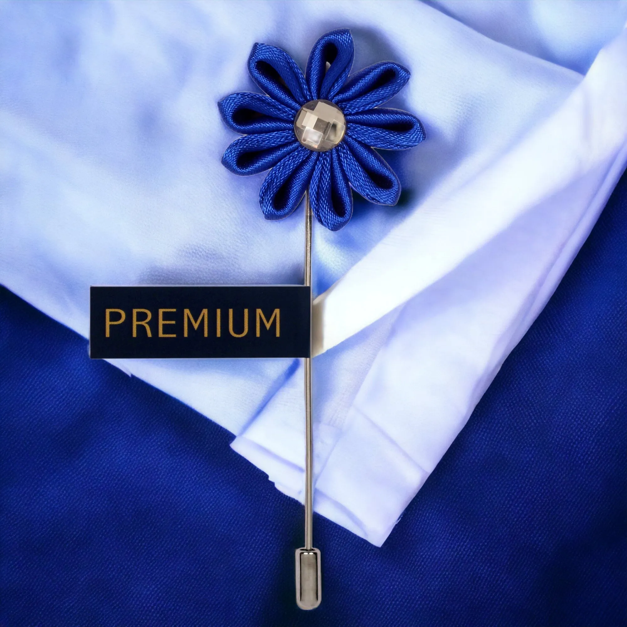 Peluche Glowing Petals Blue Brooch Lapel Pin