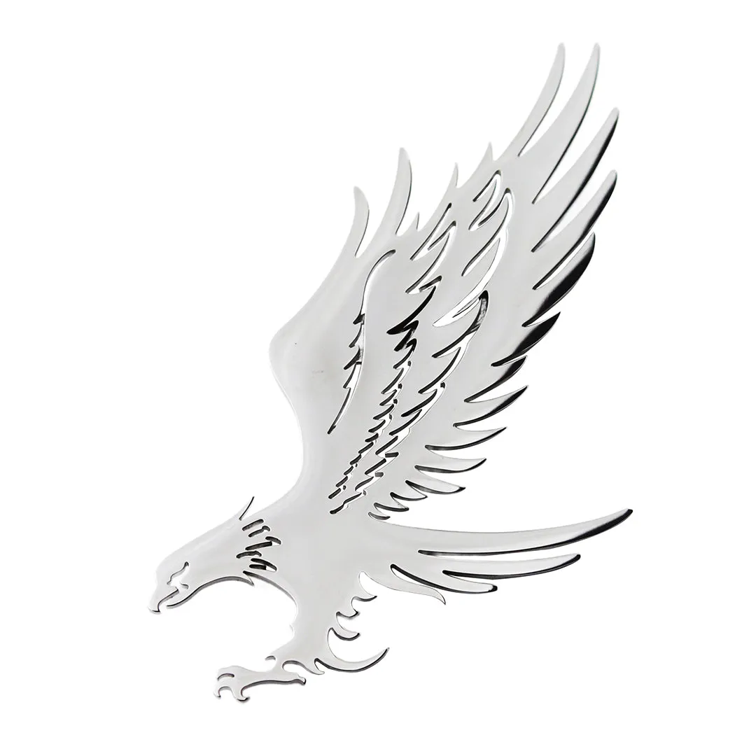 Peluche Imperial Eagle Silver Stainless Steel Lapel Pin for Men