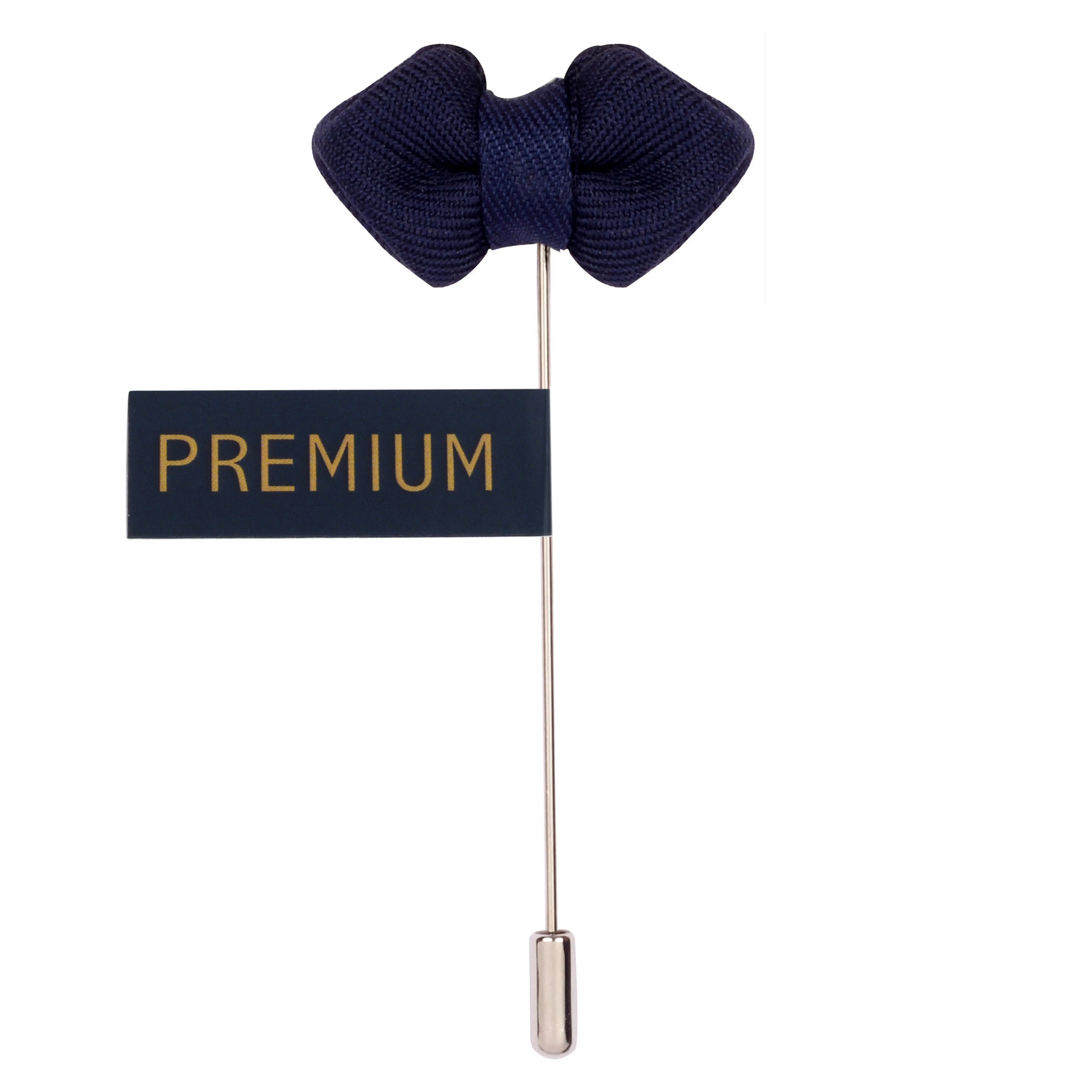 Peluche Mini Bow Royal Blue Brooch Lapel Pin