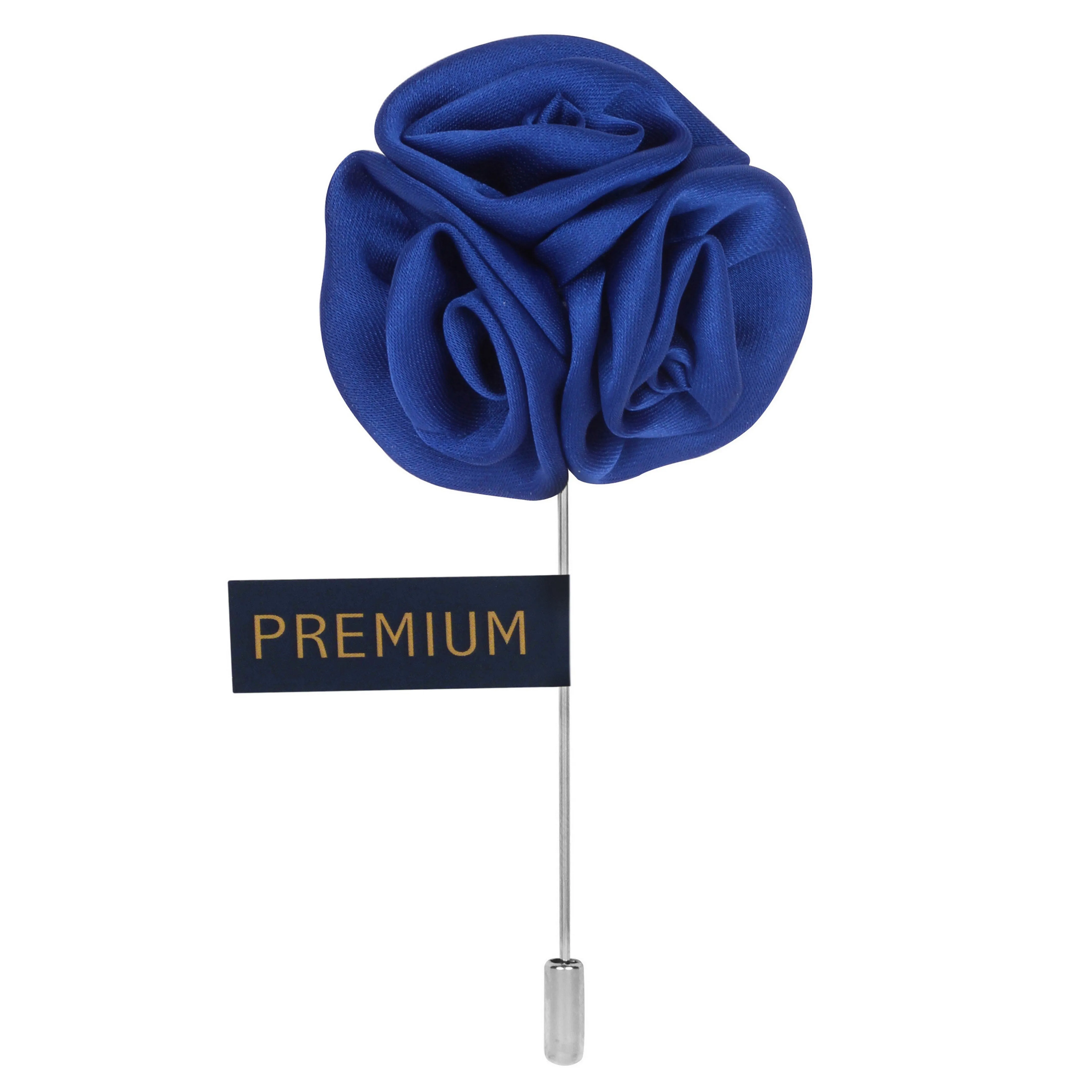 Peluche Ranunculus Flower Blue Brooch Lapel Pin