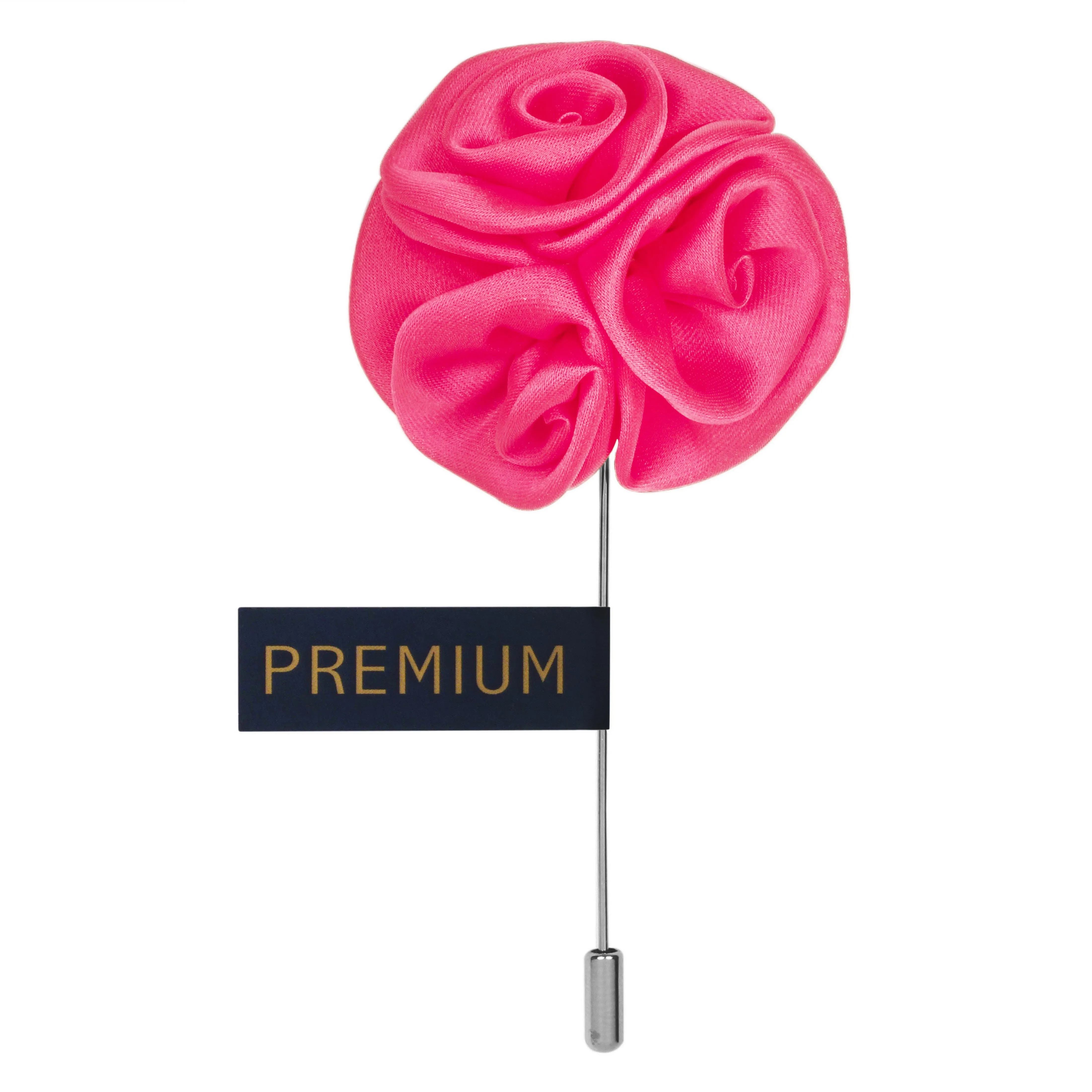 Peluche Ranunculus Flower Pink Brooch Lapel Pin