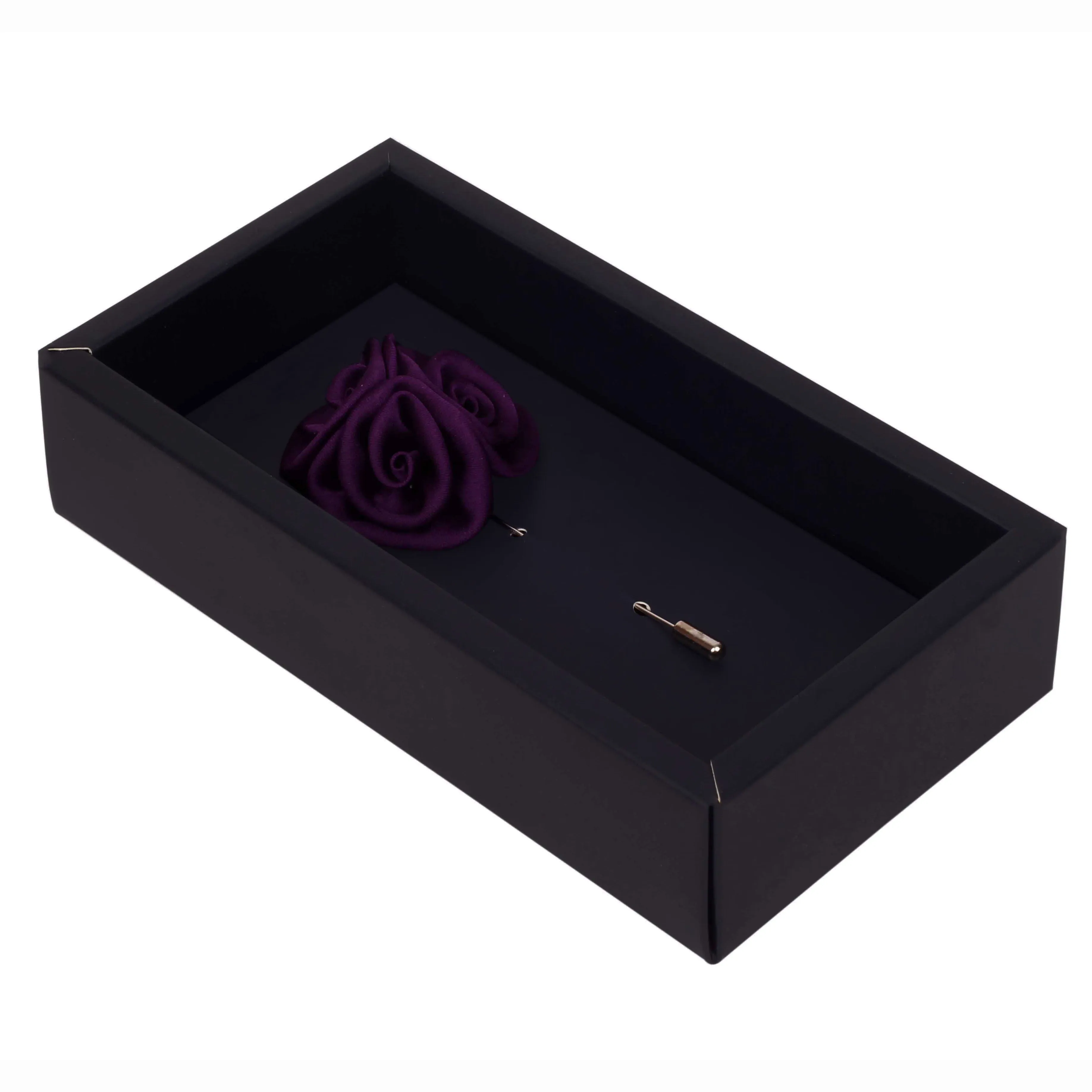 Peluche Ranunculus Flower Purple Brooch Lapel Pin