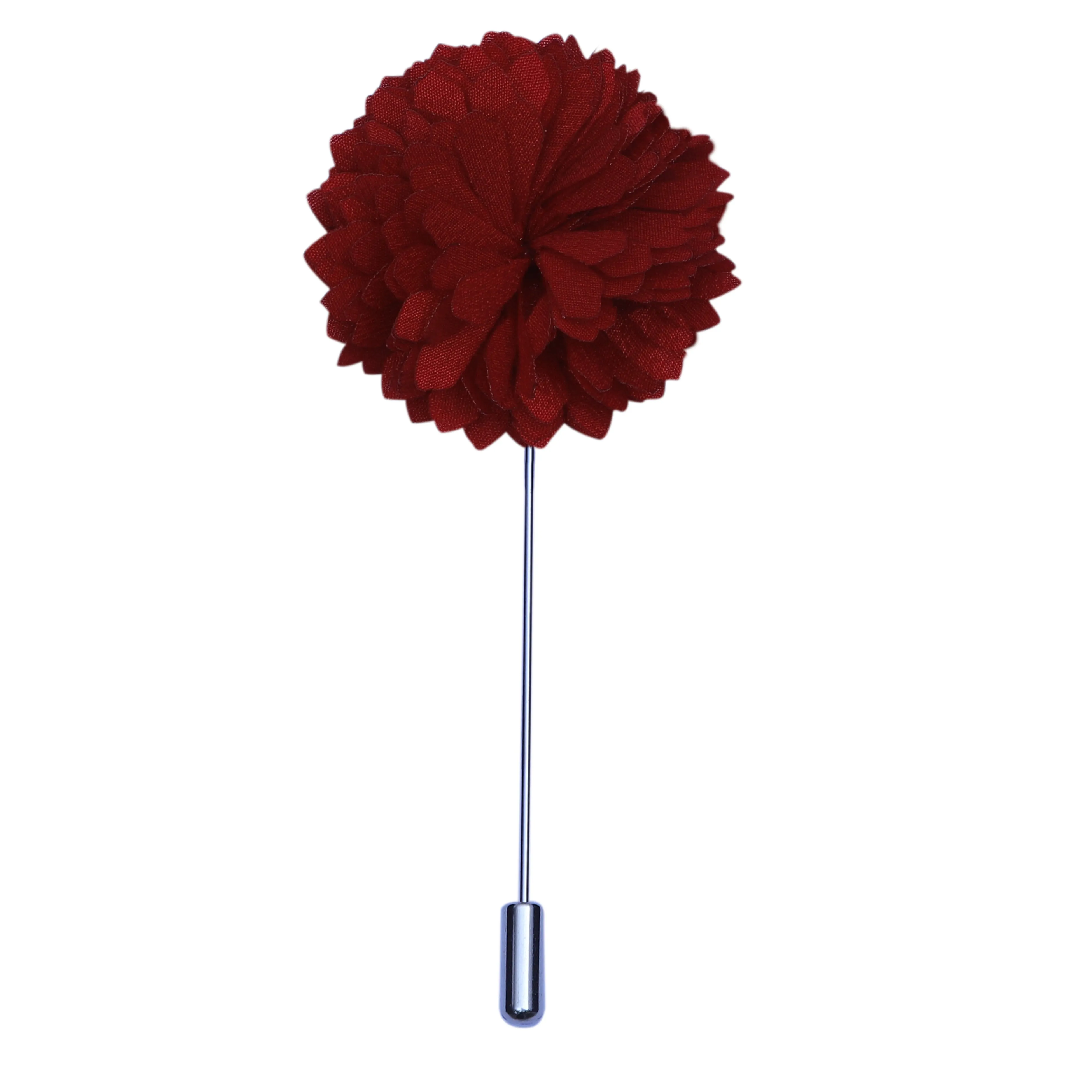 Peluche Stunning Maroon Brooch For Men