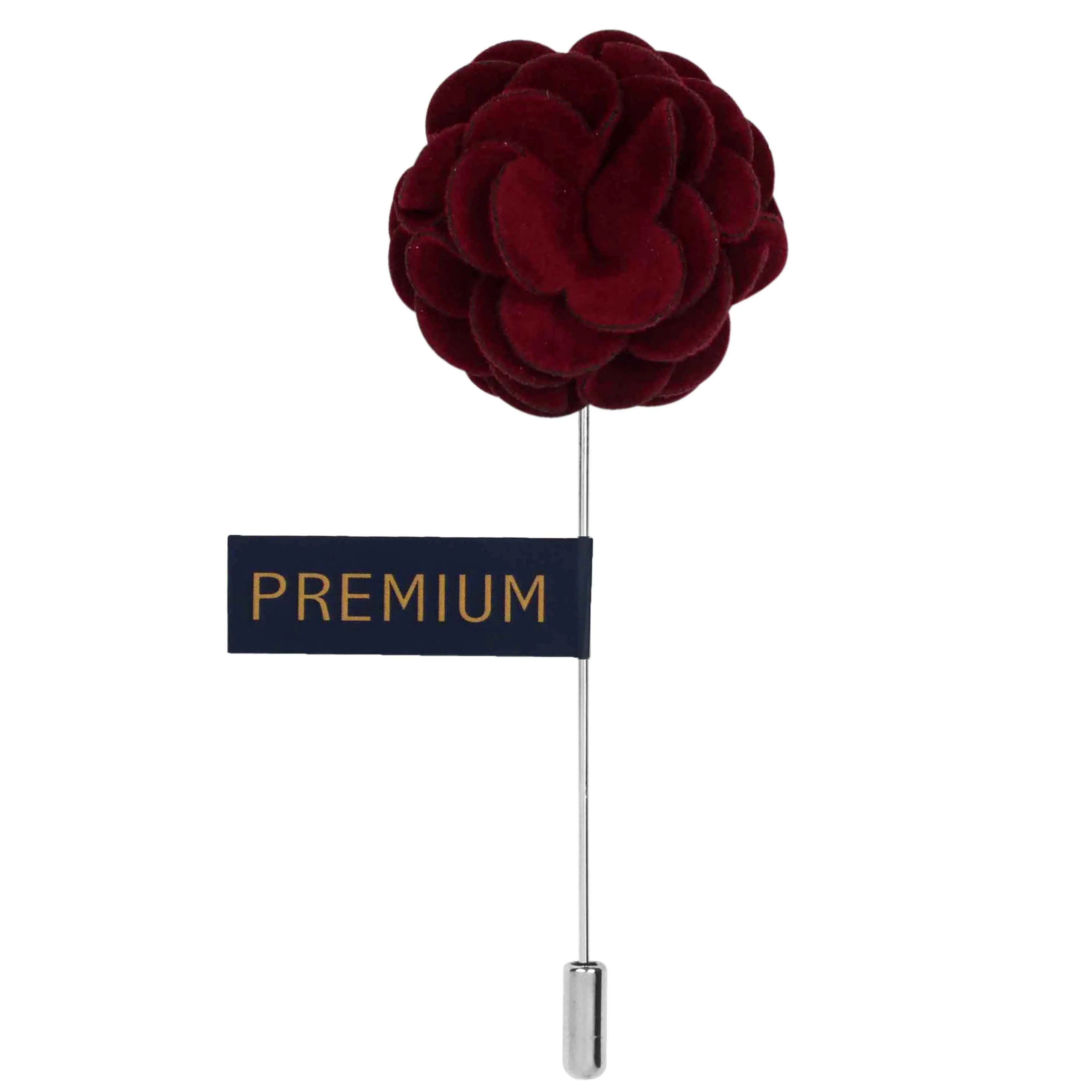 Peluche Wonderful Tulip Maroon Brooch Lapel Pin