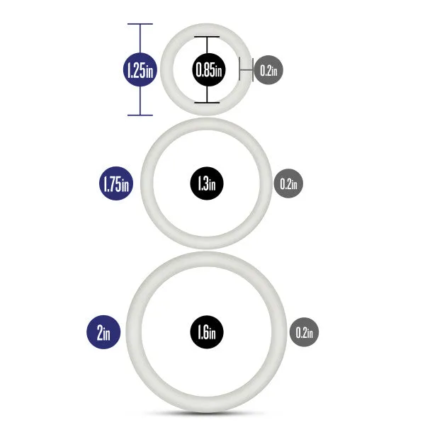 Performance Vs4 Pure Premium Silicone Cockring Set White