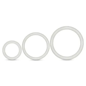 Performance Vs4 Pure Premium Silicone Cockring Set White