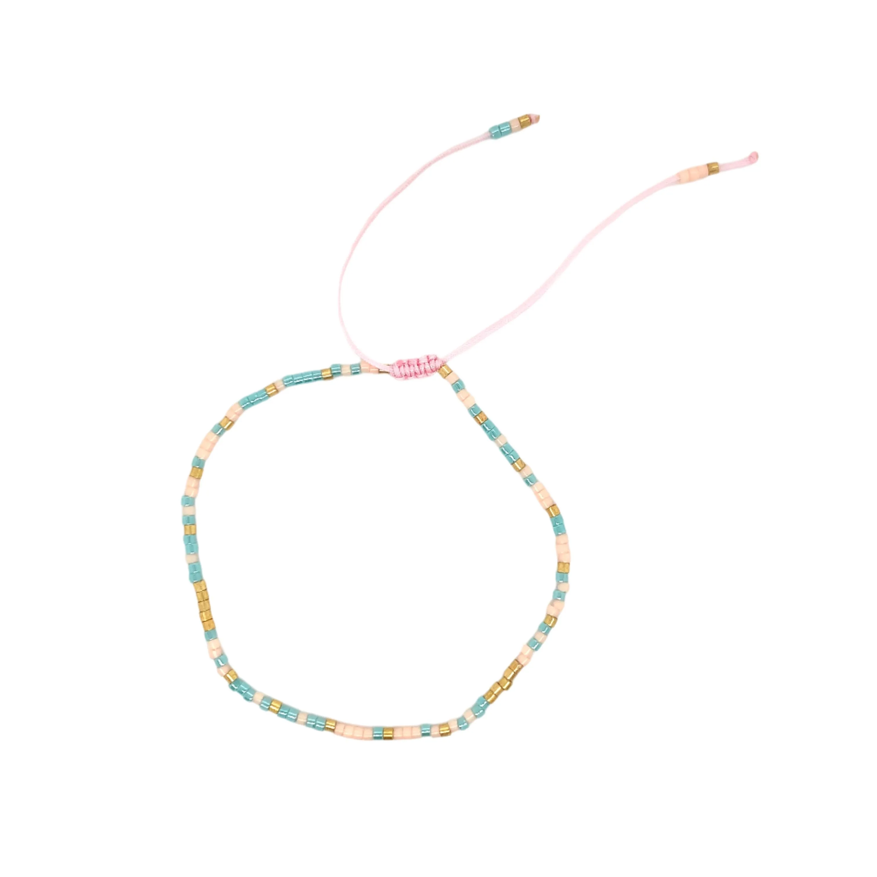 Pink & Blue Adjustable Bracelet