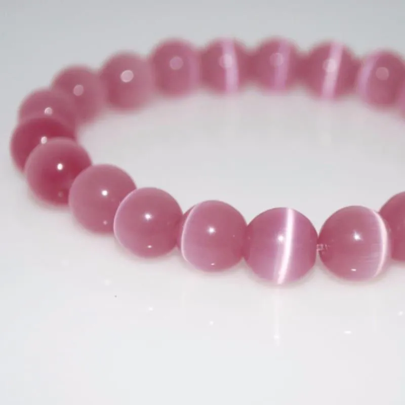 Pink Mexican Opal Gemstone Bracelets