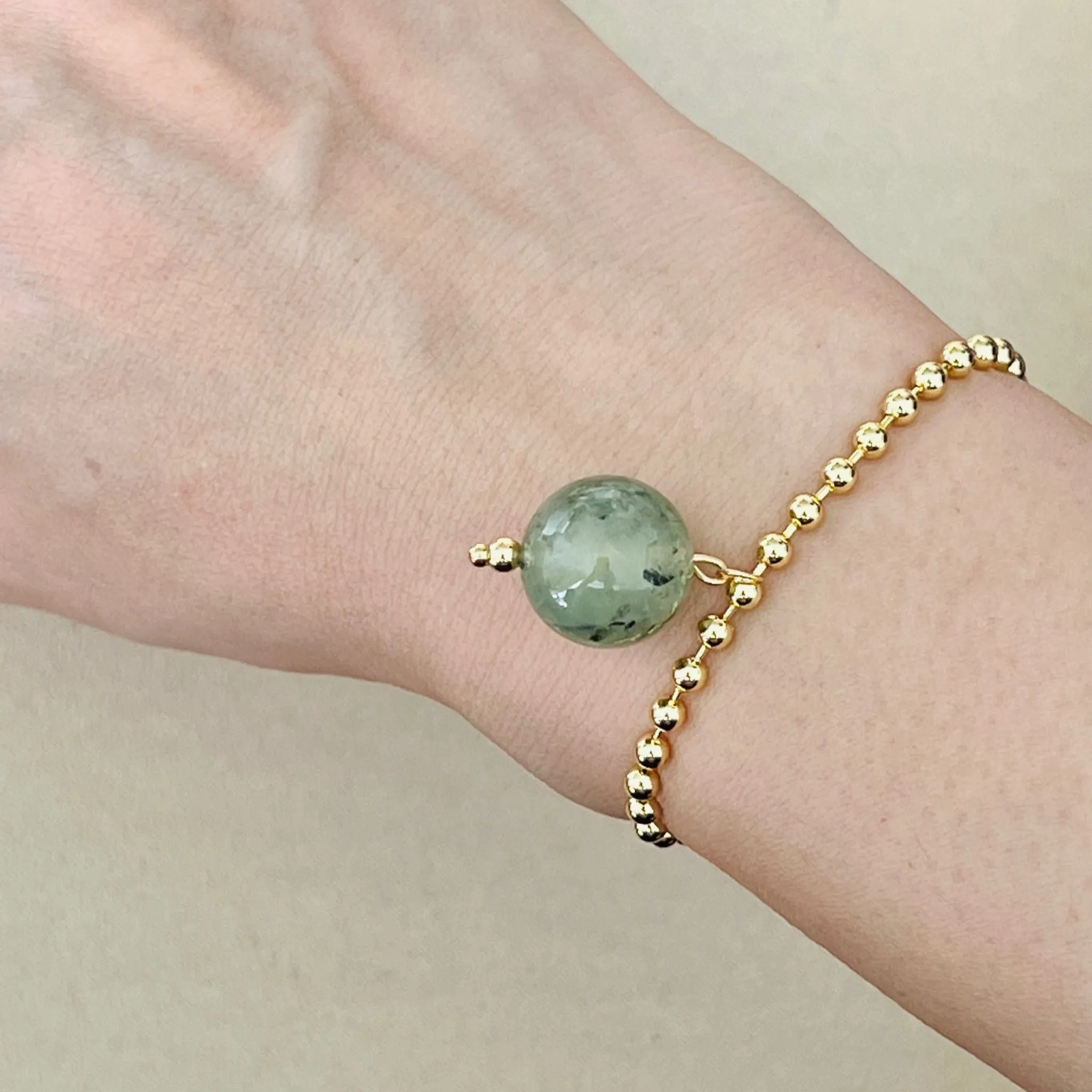 Prehnite La Forma Bracelet