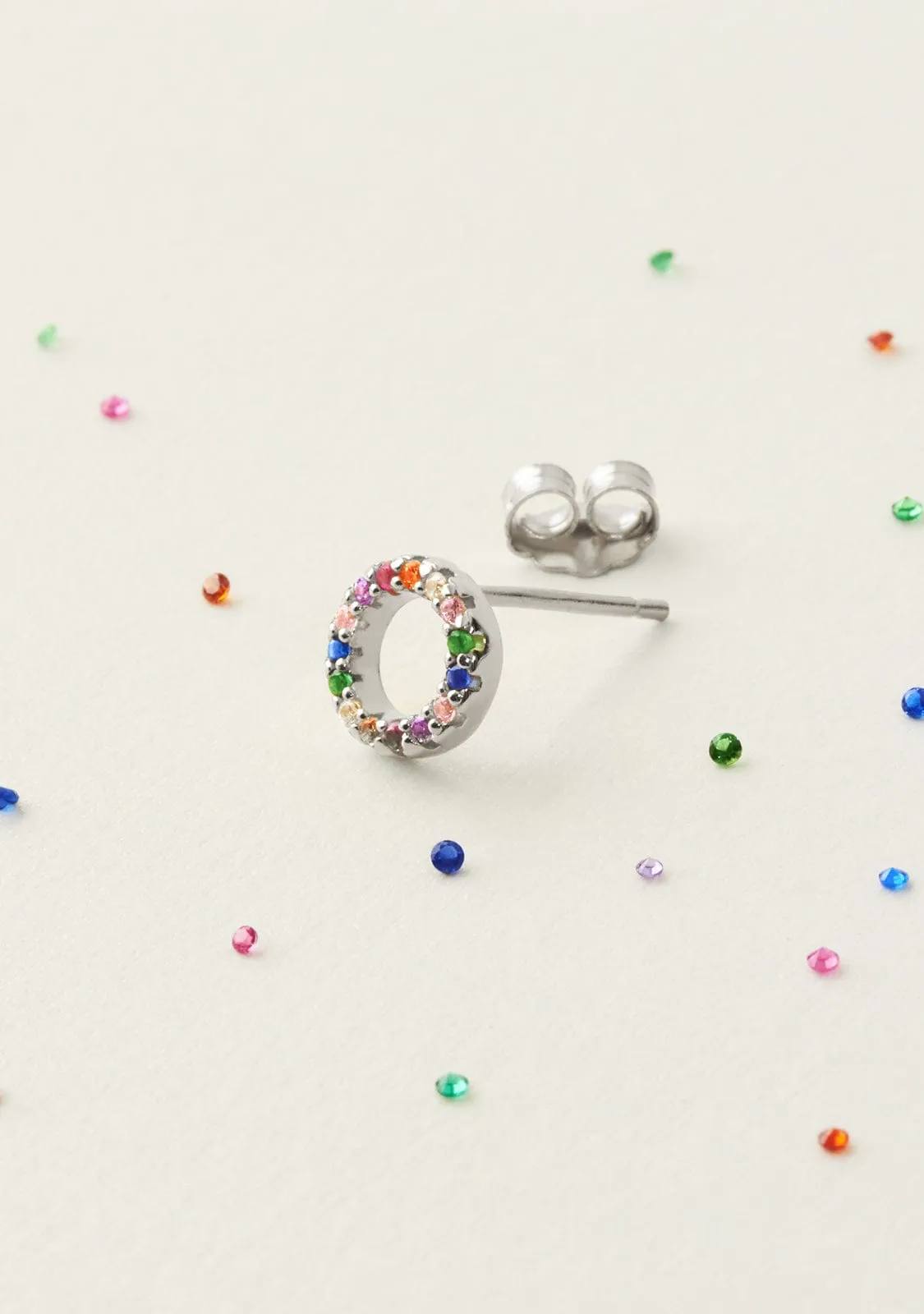 Rainbow Piercing Silver