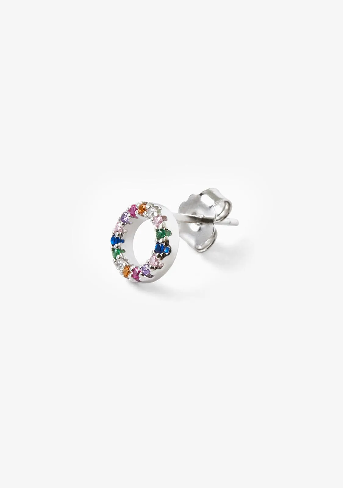 Rainbow Piercing Silver