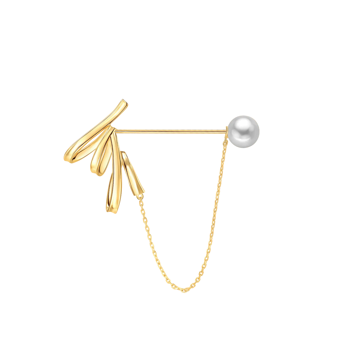 Ribbon Chain Brooch