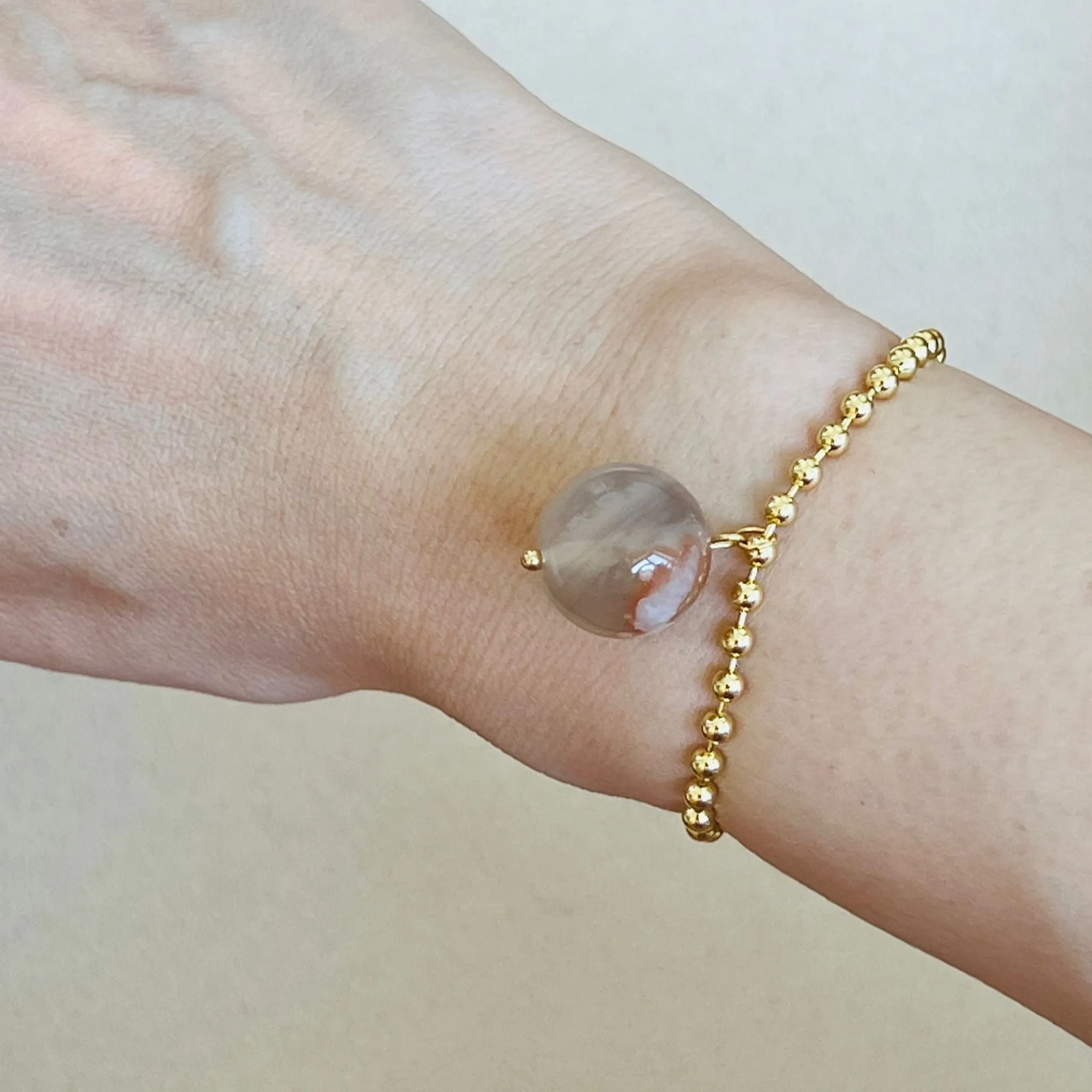 Sakura Agate La Forma Bracelet