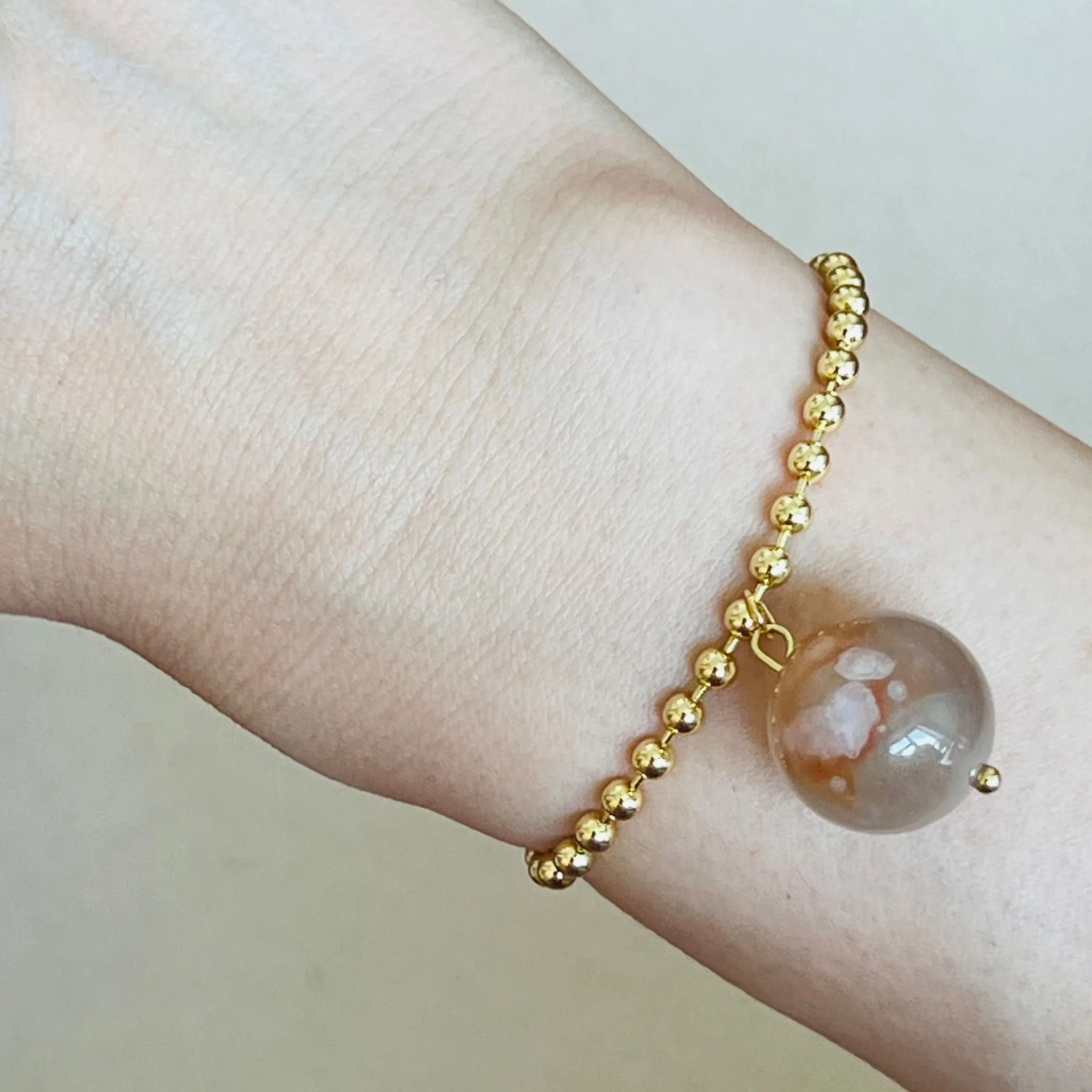 Sakura Agate La Forma Bracelet