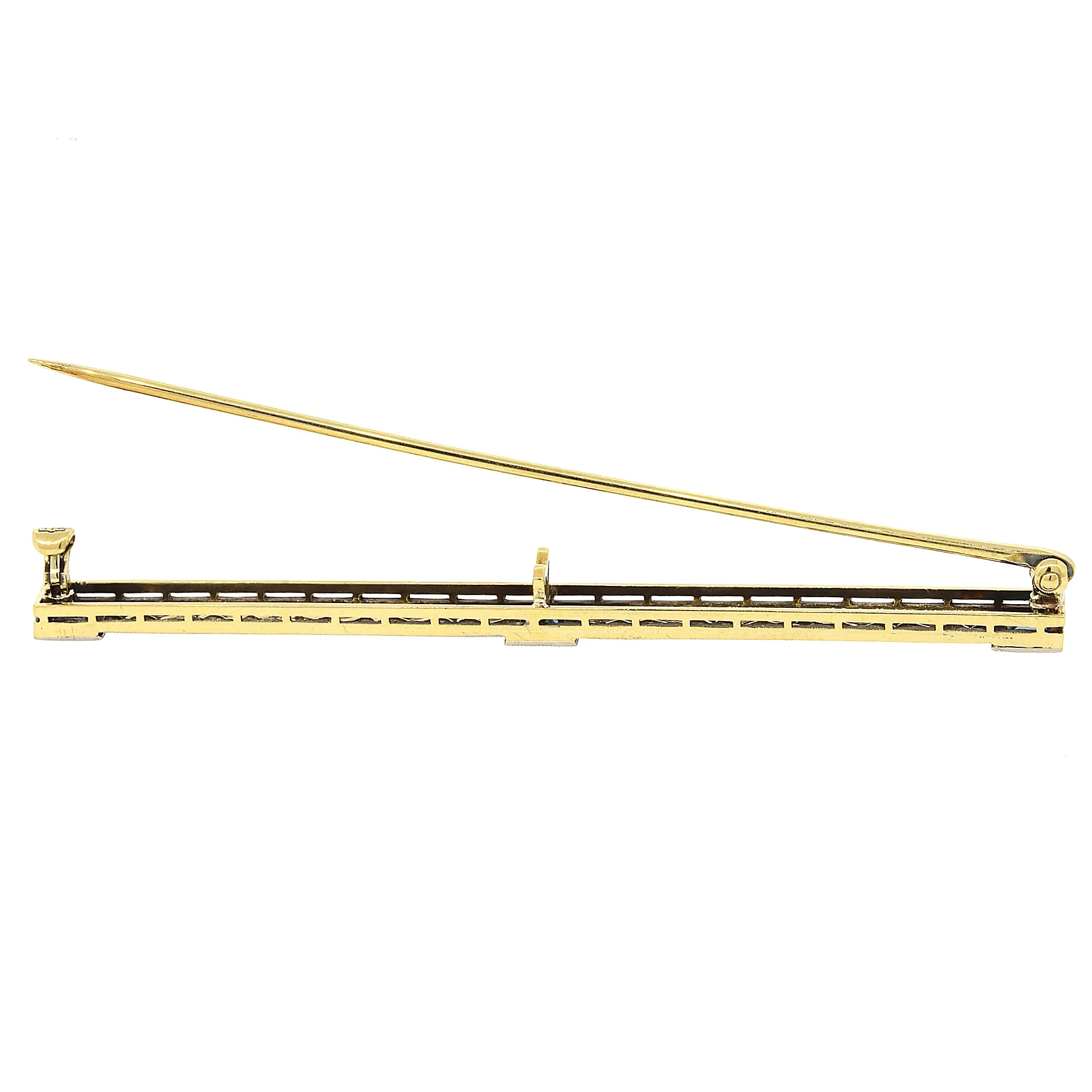 Sapphire Bar Pin